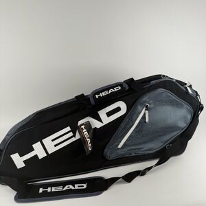 NEW Head Core Performance Tennis Bag Black/White/Blue with Shoulder Strap